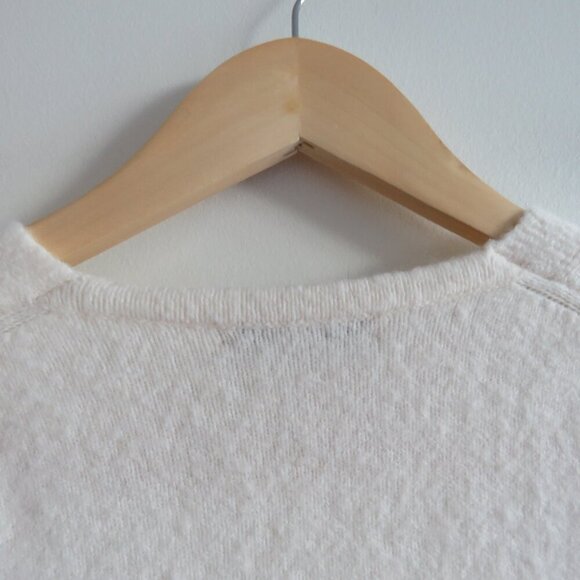 MADEWELL Cozy Walker Open Front Cardigan in Antique Cream Wool Alpaca - Size XS - Picture 11 of 15